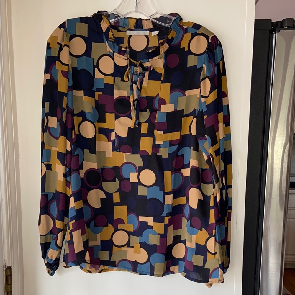 Geometric Patterned Women's Top